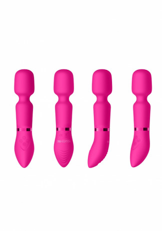 Набор из маски и пуховки с набором разных насадок для вибратора Pleasure Kit 3