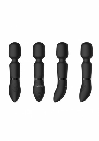 Набор из маски и пуховки с набором разных насадок для вибратора Pleasure Kit 3