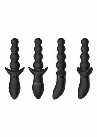 Набор из маски и пуховки с набором разных насадок для вибратора Pleasure Kit 3