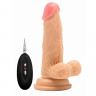 Фаллоимитатор с вибрацией и пультом управления Vibrating Realistic Cock With Scrotum 6 Inch