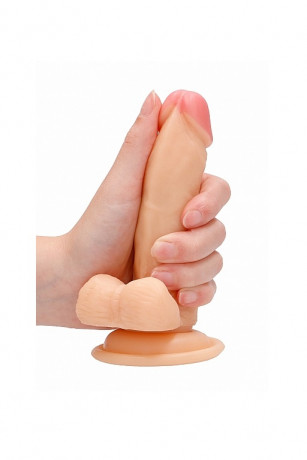 Фаллоимитатор с вибрацией и пультом управления Vibrating Realistic Cock With Scrotum 6 Inch