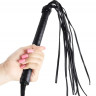 Кожаная черная плеть Cat-O-Nine Tails