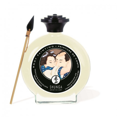 Декоративная крем-краска для тела ванильное и шоколадное искушение SHUNGA