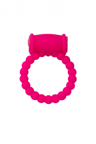 Силиконовое влагостойкое виброкольцо розового цвета A-Toys