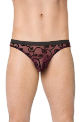 Фиолетовые мужские стринги с узором SoftLine Collection