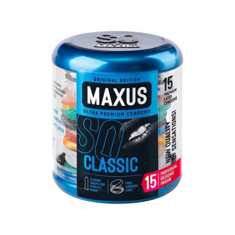 Классические презервативы с обильной смазкой в железном кейсе MAXUS Classic