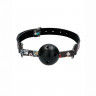 Дышащий кляп шар с дизайнерским ремешком Breatheable Ball Gag Old School Tattoo Style