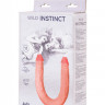 Двухголовый гнущийся фаллоимитатор Wild Instinct