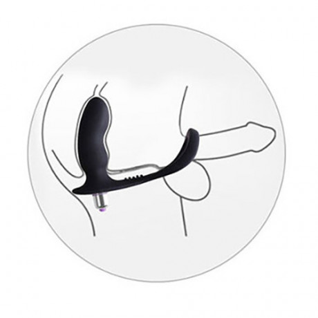 Стимулятор простаты с дополнительным кольцом