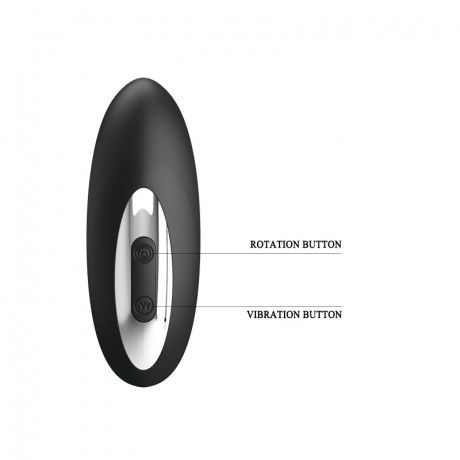 Эргономичный вибромассажер с функцией римминга Merlin