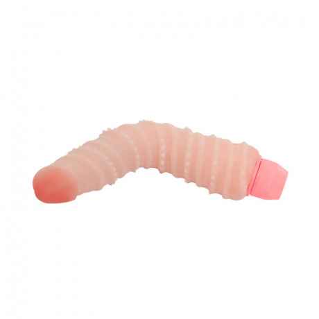 Гибкий вибратор с ребристой поверхностью Baile