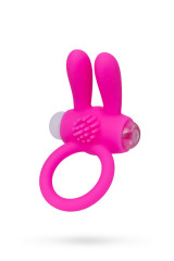 Силиконовое виброкольцо на пенис с ушками для стимуляции клитора A-Toys