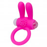 Силиконовое виброкольцо на пенис с ушками для стимуляции клитора A-Toys