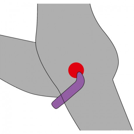 Вибратор с изогнутым G-точечным наконечником G-Spot Lover