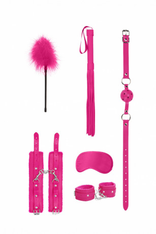 Кожаный эротический набор из 6 предметов для БДСМ Beginners Bondage Kit