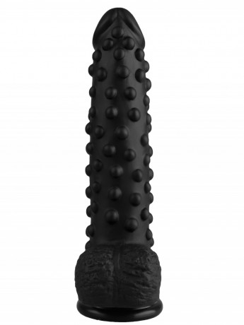 Анальный фаллос с точечной текстурой на присоске