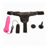 Женский страпон с вибратором на трусиках Adjustable elastic Harness