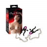 Зажимы на соски на цепочке Silicone Nipple Clamps