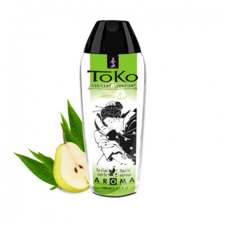 Съедобный интимный гель с ароматом зеленого чая и груши TOKO Pear Green Tea