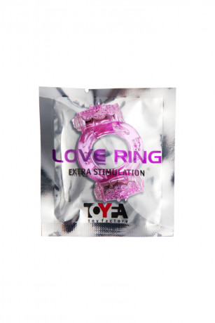 Эрекционное кольцо на пенис с двойной вибрацией TOYFA