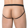 Черные мужские трусы из сетки с открытой попкой SoftLine Collection