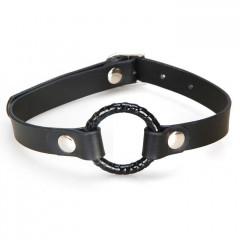 Кляп с кольцом черного цвета