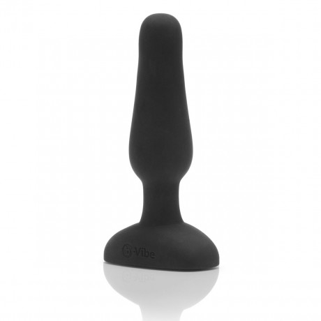 Анальный премиум-миниплаг B-Vibe Novice Plug BLACK