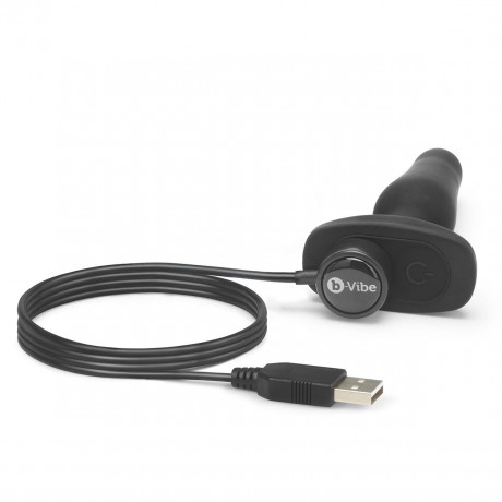 Анальный премиум-миниплаг B-Vibe Novice Plug BLACK