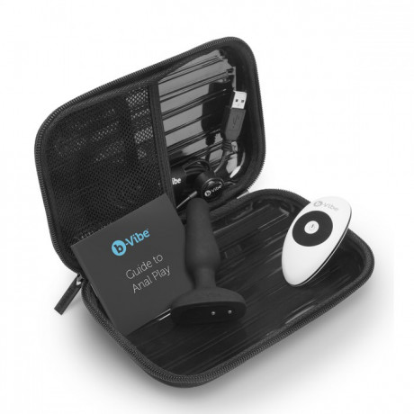 Анальный премиум-миниплаг B-Vibe Novice Plug BLACK