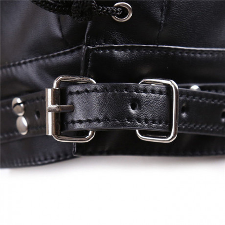 Глухой БДСМ шлем на нижнего