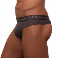 Темно-серые трусы мужские стринги