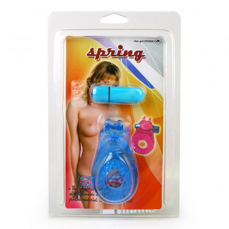 Эрекционное вибркольцо с усиками для стимуляции клитора