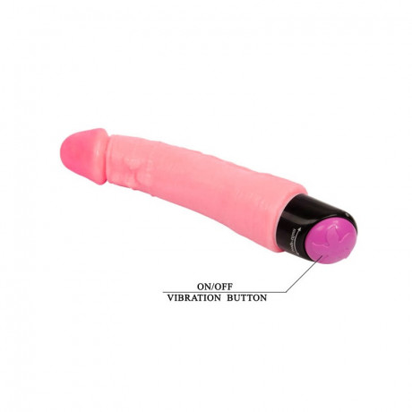 Реалистичный вибратор с упругой головкой Baile