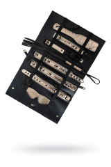 Роскошный золотисто-черный БДСМ-набор для ролевых игр Goddess