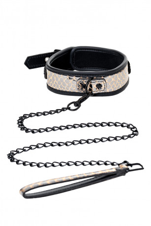 Роскошный золотисто-черный БДСМ-набор для ролевых игр Goddess