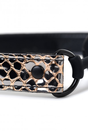 Роскошный золотисто-черный БДСМ-набор для ролевых игр Goddess