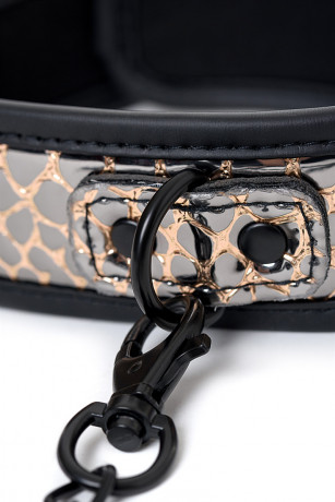 Роскошный золотисто-черный БДСМ-набор для ролевых игр Goddess