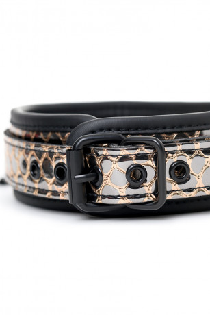 Роскошный золотисто-черный БДСМ-набор для ролевых игр Goddess