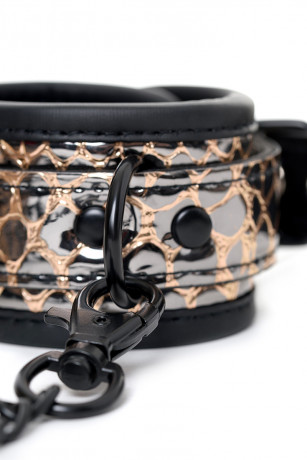 Роскошный золотисто-черный БДСМ-набор для ролевых игр Goddess