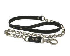 Надежный поводок цепь для любого ошейника с кольцом
