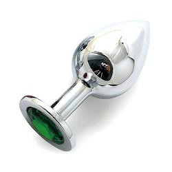 Анальное украшение с кристалом среднего размера