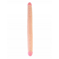 Двусторонний большой фаллоимитатор из киберкожи