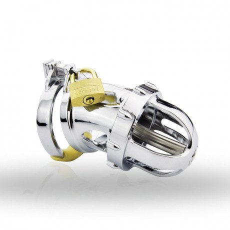 Стальной пояс верности с уретральным катетером