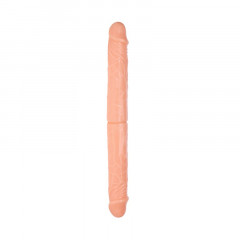 Двухголовый фаллоимитатор телесного цвета My Florence
