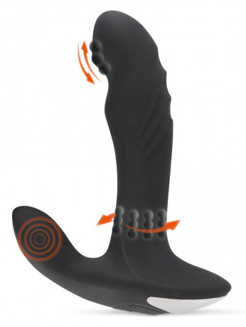 Вибромассажер простаты с функцией римминга Rebel Plug with Perineum Stimulator