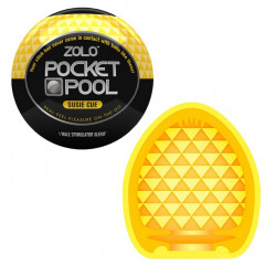 Нежный мастурбатор с рельефом в виде маленьких гибких алмазов Zolo Susie Cue