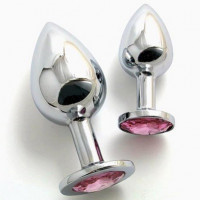 Анальное украшение со стразой большого размера