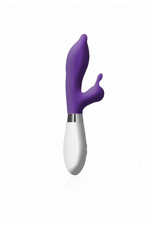 Вибромасссажер кролик с отростком для стимуляции клитора Adonis