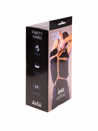 Льняная веревка для связывания натурального цвета Party Hard Beloved 5 Meters