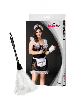 Кружевной костюм секси горничной большой размер Fanny
